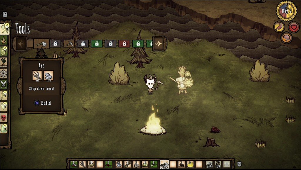 don't starve crafting gameplay