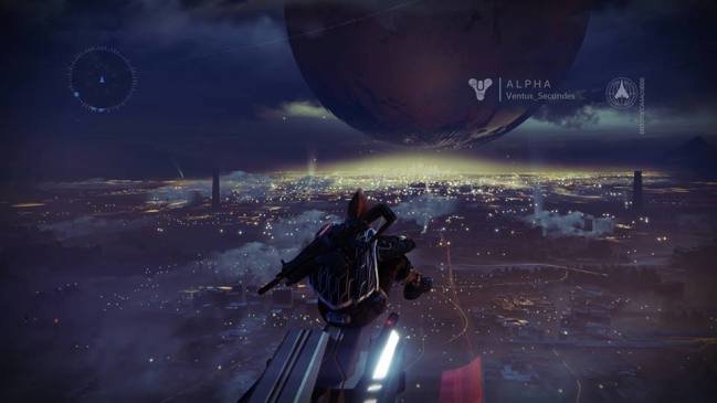 destiny alpha setting on the tower on the last place on earth