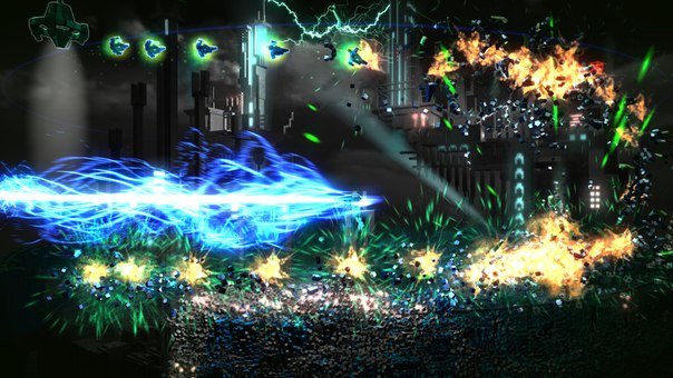 Overdrive in the ps4 game Resogun